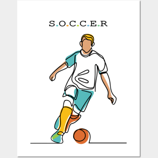 Soccer Sport Posters and Art